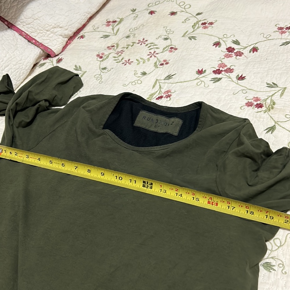 RUNDHOLZ DIP Green & Black Tunic Tied Back Military Utility Size Medium - Picture 15 of 16